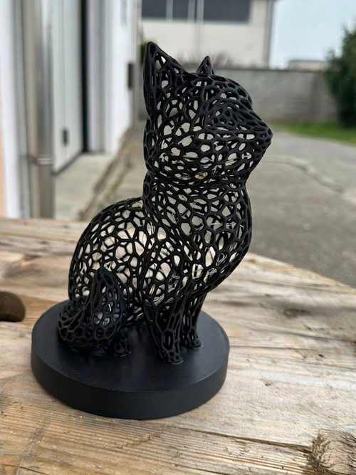 lampada gatto con microled a batteria stampata in 3d alta qualità